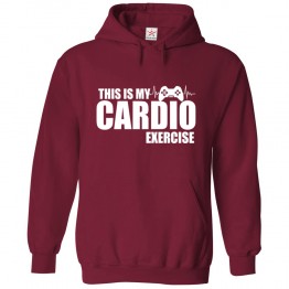 This Is My Cardio Exercise Game Life Funny Kids & Adults Unisex Hoodie